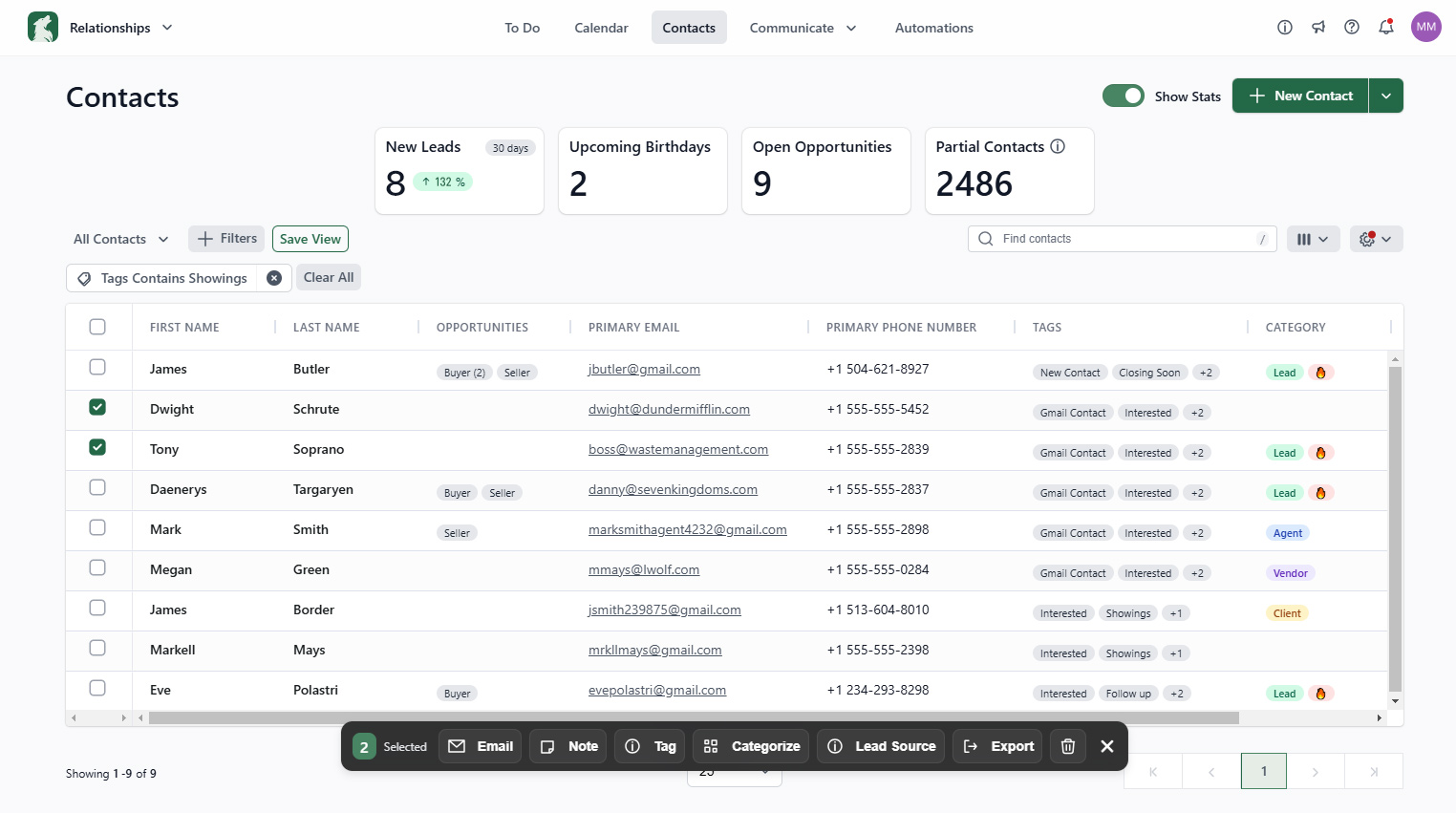 screenshot of Lone Wolf Relationships